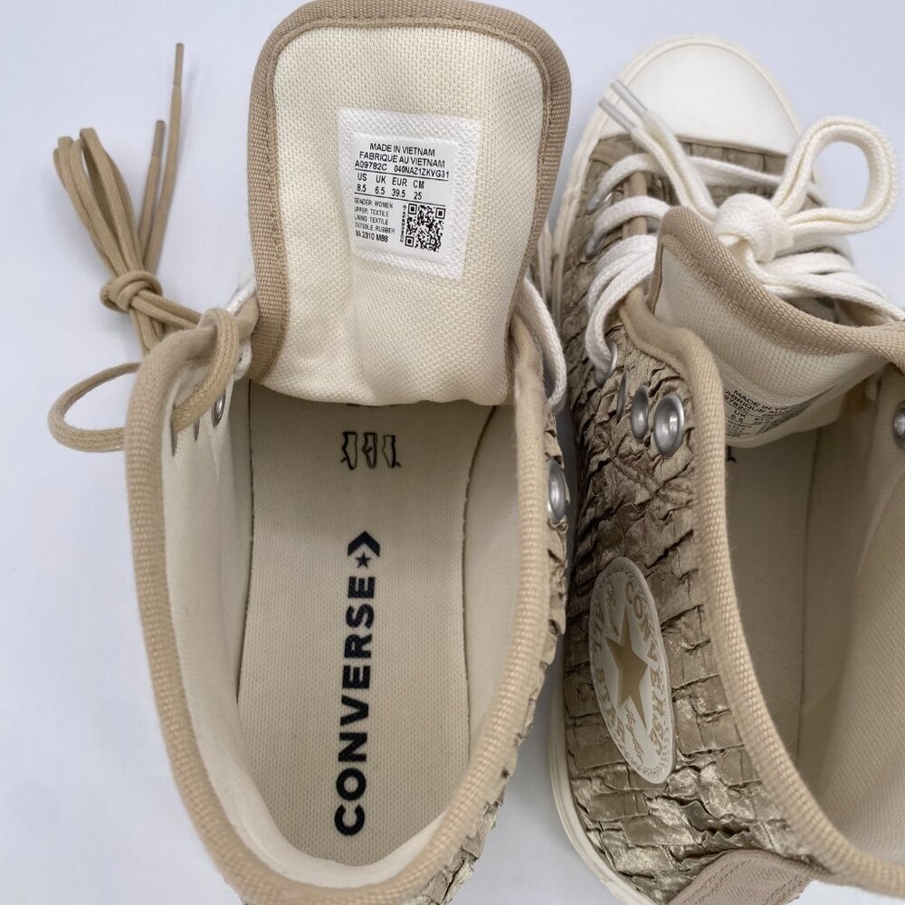 Converse Chuck Taylor All Star Wrinkled Satin Shoes Women's US 8.5 - Picture 6 of 16